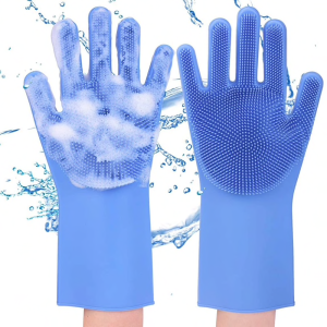 Silicone Dish Washing Kitchen Hand Gloves